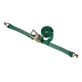 Iron handle ratchet tie down strap