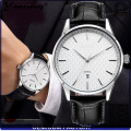 Diseño Simple YXL-449 Japón Movt hombres reloj de cuarzo acero inoxidable relojes de cuero lujo negocio hombre reloj