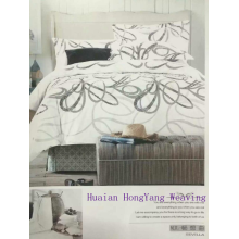 4 peça 3D impresso conjunto de cama florais Bedclothes capa de edredão, folha de cama 2 travesseiros King / Queen / Twin Tamanho