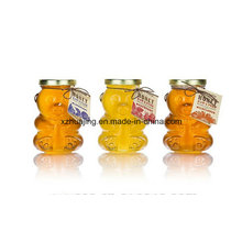 500g 16oz Bear Shape Clear Empty Honey Glass Jar