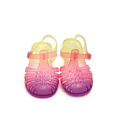 Farbbedienungsfarbe Baby-Gelee-Sandalen