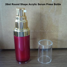 Runde Acryl Serum-Presse-Flasche 30ml