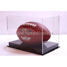 Geschenk-Shop Promotion Counter Top Clear Acryl Souvenir Rugby oder Soccer Ball Display Fällen