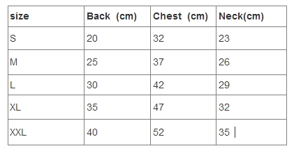 dog cl size