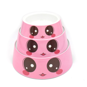 Melamine cute design pet dog cat feeder bowl