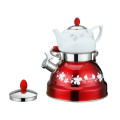 Traditional Whistling Kettle  and White Tea Pot