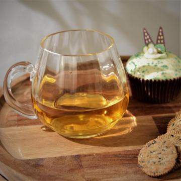 transparent glass coffee mugs with handle