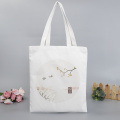 Cotton Canvas  Ink Painting Bag