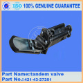 Pièces pour chargeuse sur pneus valve tandem WA320-3 421-43-27201 pour les marques Komatsu