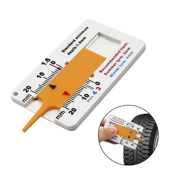 Tyre Tread Depth Gauge Car Motorcycle Measure Tool