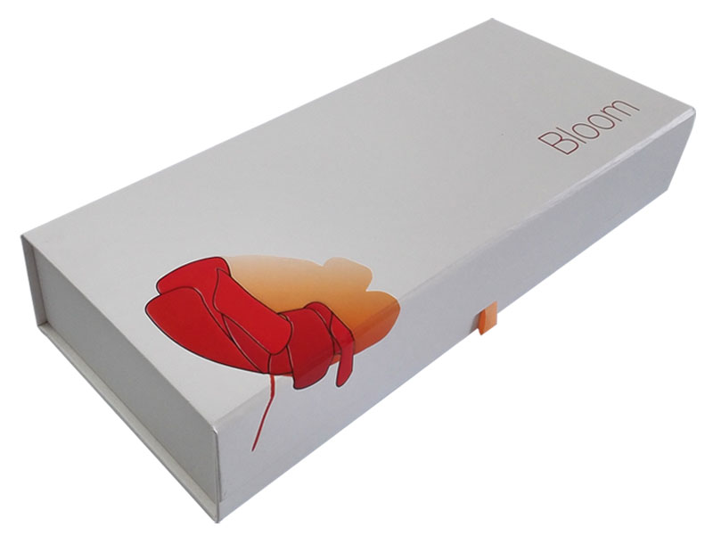 Folding Custom Orange Gift Box