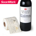 Custom self adhesive sticker label for wine bottle