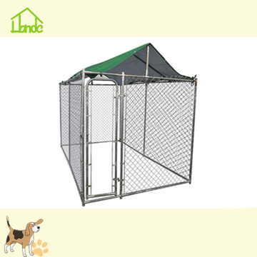 Outdoor large metal movable silver chain link kennel
