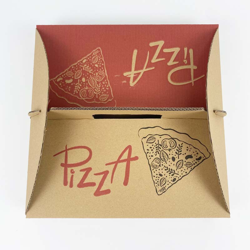 Pizza take-away box with handle Pizza take-away box with handle
