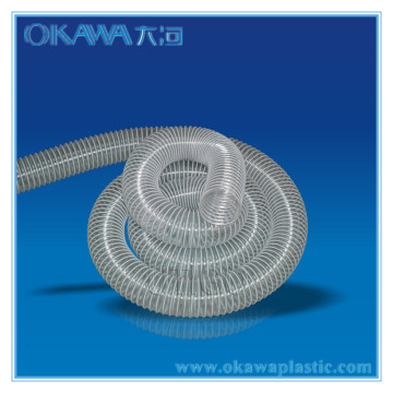 Transparent Plastic Hose with Steel Wire