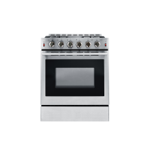 Cuisinière au gaz 30&quot; en acier inoxydable CSA 4 ou 5 brûleurs