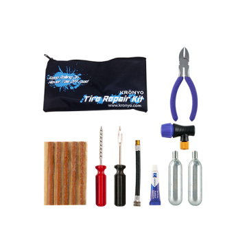 Sac de kit d&#39;inflatrice de pneus avec cylindre CO2 16G