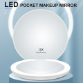 Rechargeable Compact LED Pocket Mirror with lights
