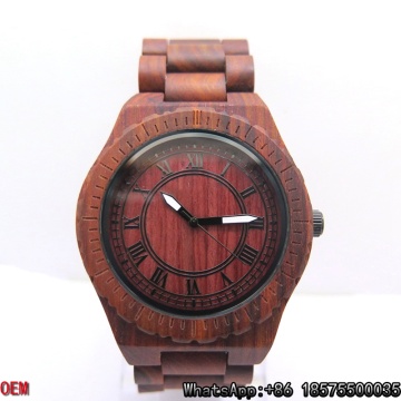Relógio de madeira quente da venda, relógios de madeira da melhor qualidade