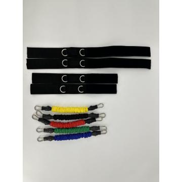 Indoor exercise resistance band set