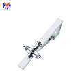 Metal airplane tie clip on tie mens