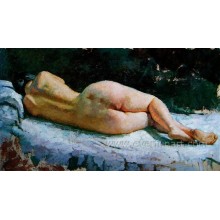 Handgemalte sexy nackte Frauen Bild Malerei Ebf-033