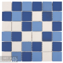 Wear-resistant ceramic mosaic tiles