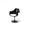 Eero Saarinen Fiberglass White Tulip Armrest Chair