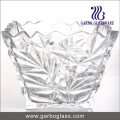 8.5" Embossed Design Glass Salad Bowl