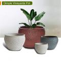 Dimpled Vineyard Potted Lower Garden Decorative Glazed Pots