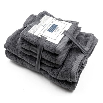 100% cotton face hand bath towels set