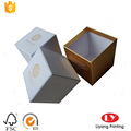 Candle packaging paper box with lid