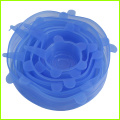 Blue Silicone Pot Lid Cover Set