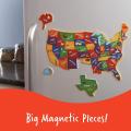 Amazon Hot Selling Custom Kids Educational The United States Map Puzzle EVA Foam Magnetic Puzzle