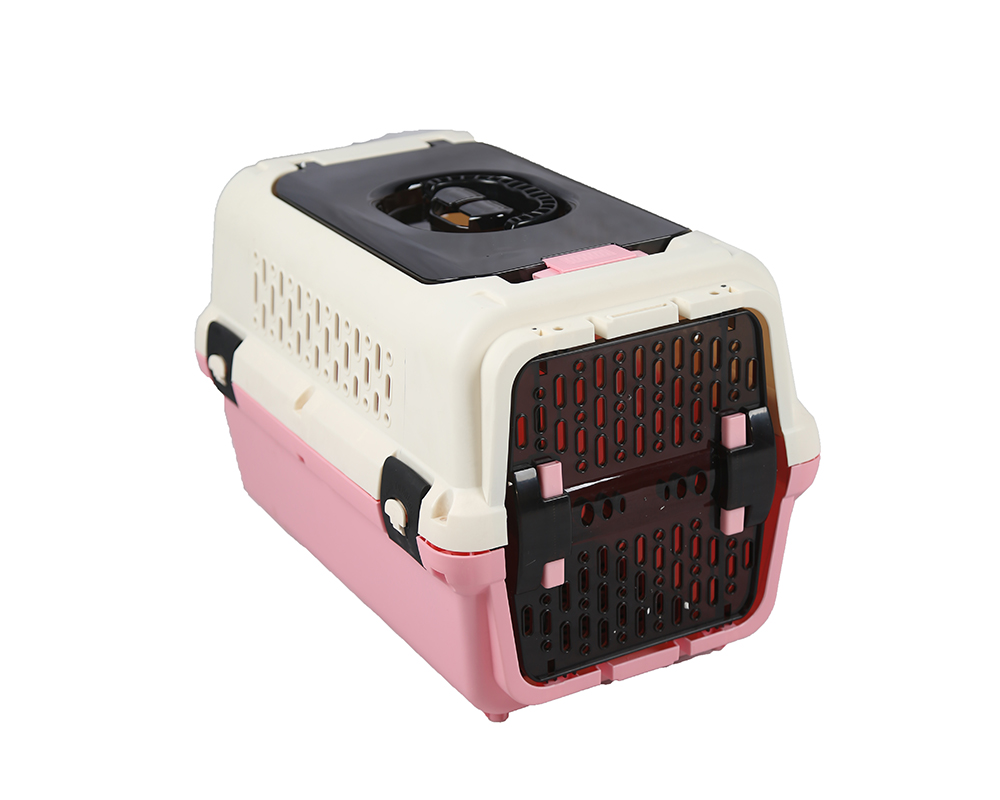 White And Pink Dog Carrier