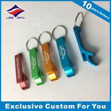 Alta qualidade Keychain personalizado logotipo zinco liga garrafa abridor chaveiro