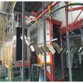 Efficient automated surface treatment production line