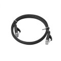 CAT6 Flat Patch Cord Cabo Cor Preto