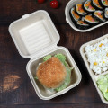 Abbaubare Takeout -Container, biologisch abbaubare Lebensmittelbehälter umweltfreundliche Nahrungsbehälter mit Deckel zum Mittagessen