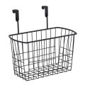 Kitchen Metal wire over Cabinet door organizer basket condiment caddy holder basket