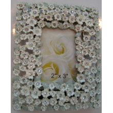 Elegante Flower Shape Diamond-Fotorahmen In 4x6inch