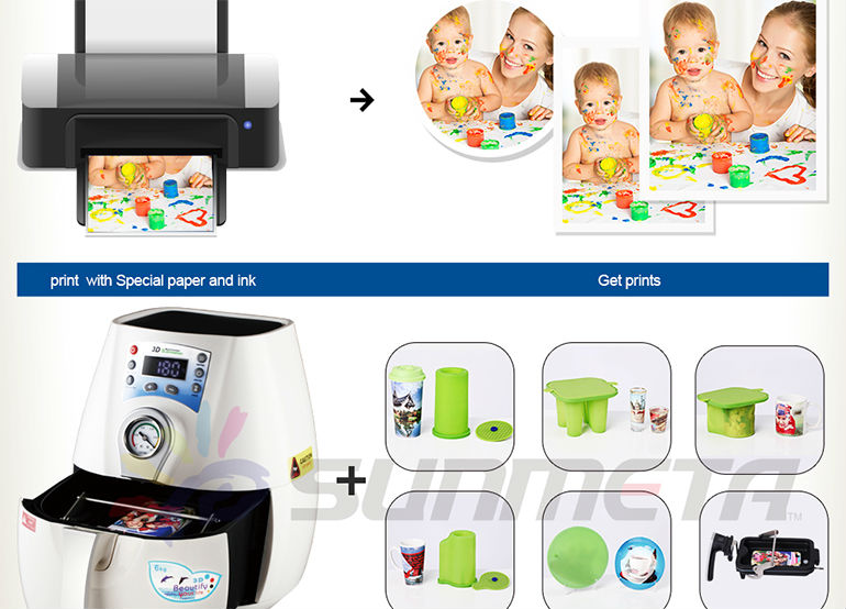 Sunmeta 3D Mini Sublimation Vacuum Press Machines