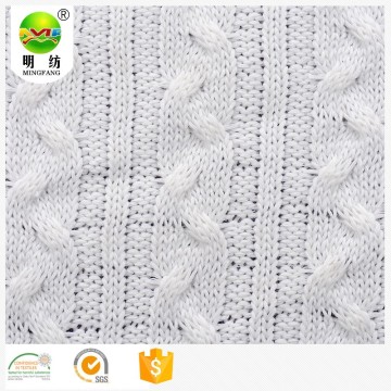 Tissu en tricot de polyester viscose pour pulls