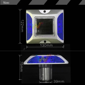 Roadway safety reflective solar aluminum led road stud