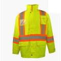 CSA abnehmbare Motorhaube Hi vis Winter reflektierender Regenmantel