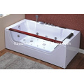 Weiße Acryl Sanitäre Whirlpool Massage Badewanne (OL-673)