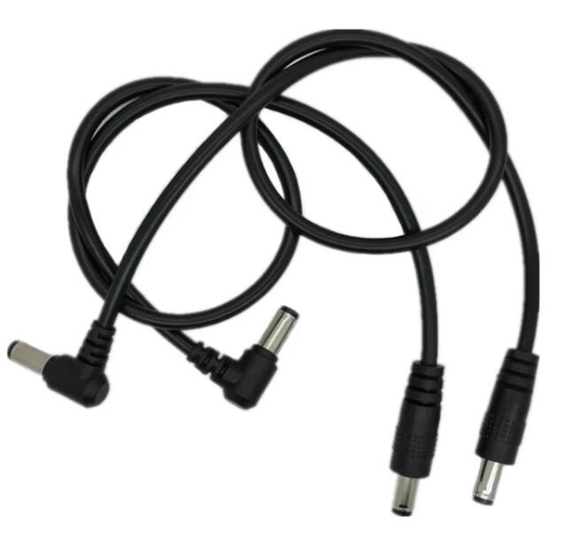 DC Power Cable with Two Right Angle