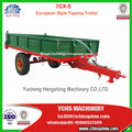 Manufacturer 5 Tons Farm Trailer Tractor Tipper Trailer in Europen Style