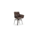 Modern Copy Leather Chair Design Wholesale Furniture Dining Chair Italy Home Furniture Fabric Chair Nordic Adjustable (height)