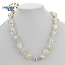 Fashion AA 15mm Freshwater Endless Baroque Pearl Necklace